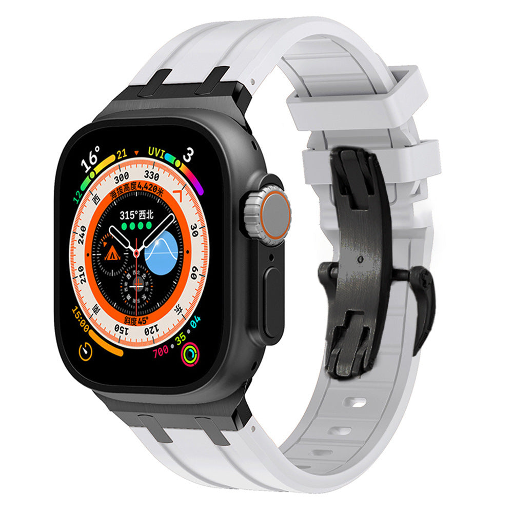 Apple Watch straps warna black orange stylish