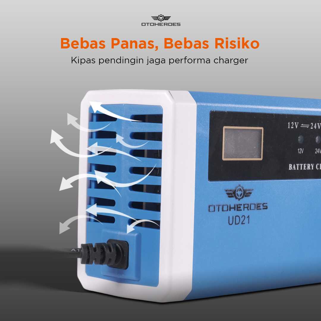 Charger Aki Mobil Aman Proteksi Lengkap
