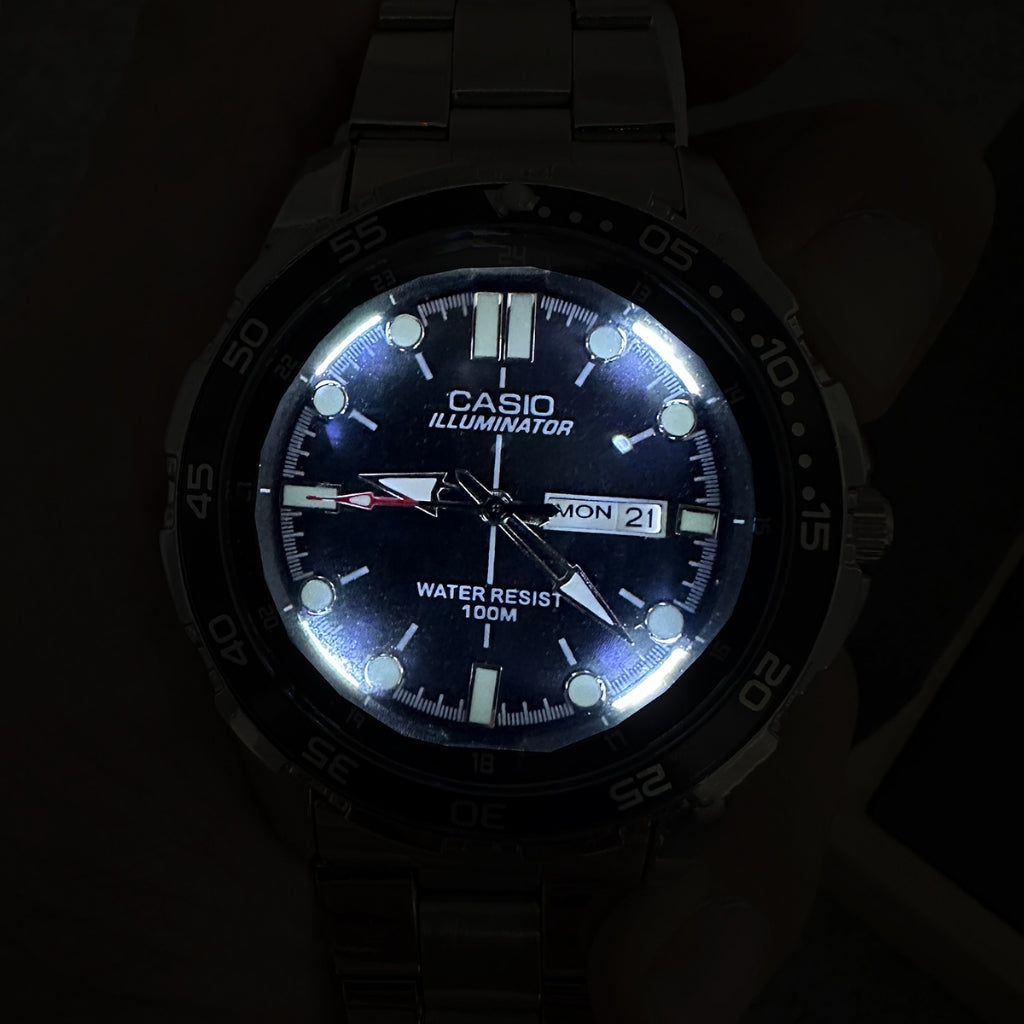 Desain maskulin jam tangan pria Casio original