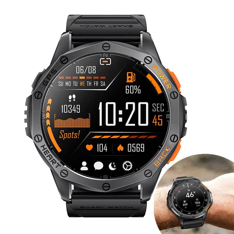Jam pintar fitur kompas digital untuk navigasi outdoor