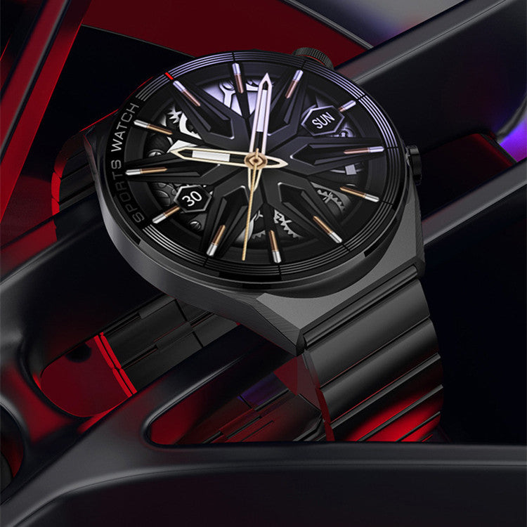 Jam tangan smartwatch wanita elegan warna emas