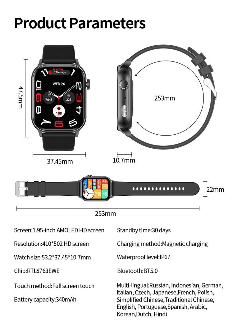 Skmei Smartwatch Wanita dengan Bluetooth dan Monitor Oksigen Darah
