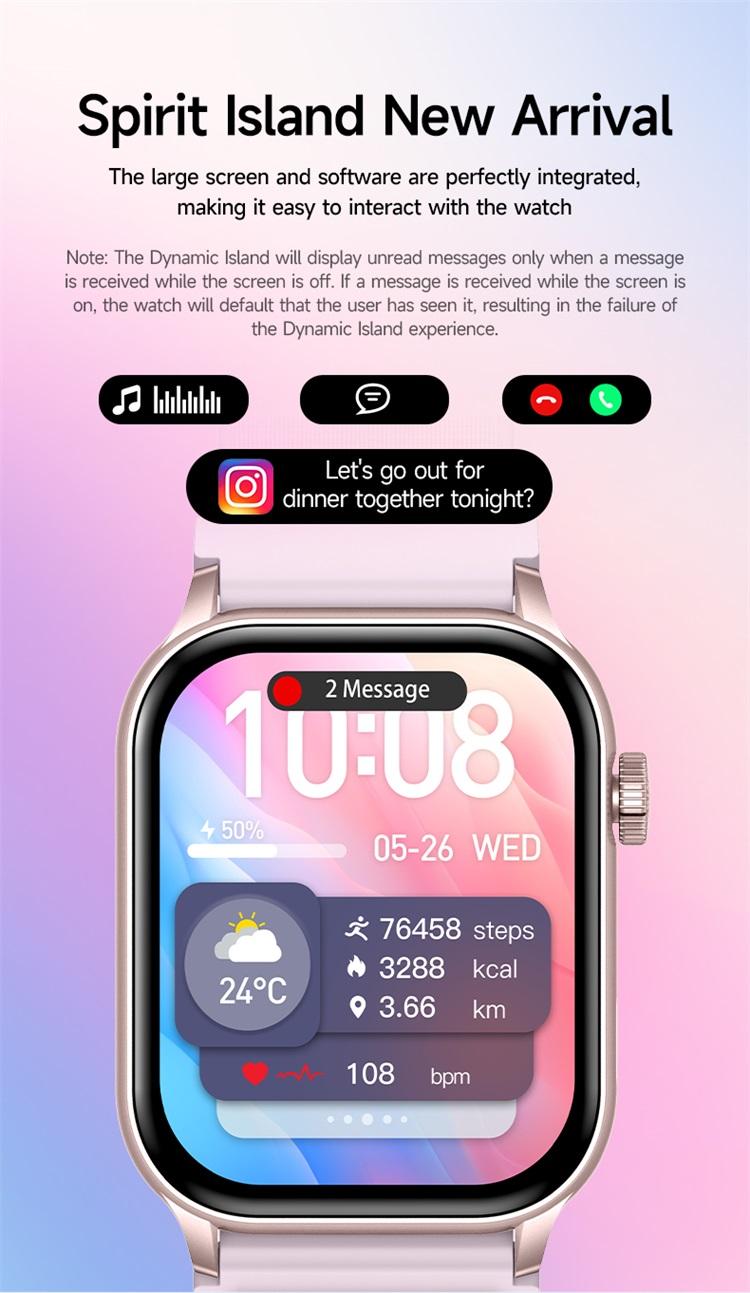 Skmei Smartwatch Wanita dengan Layar LED dan Bluetooth Waterproof