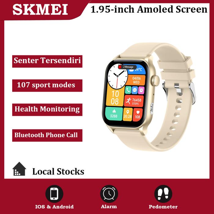 Skmei Smartwatch dengan Desain Modis dan Monitor Detak Jantung