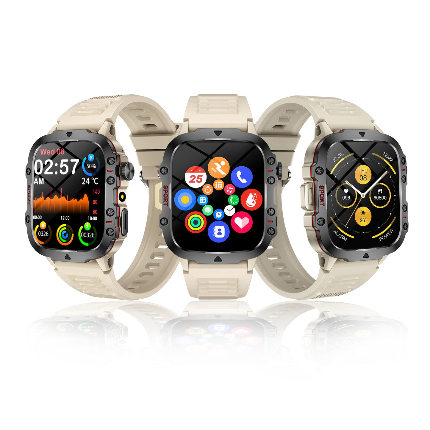 Smartwatch 9 Pro dengan tali karet kuat