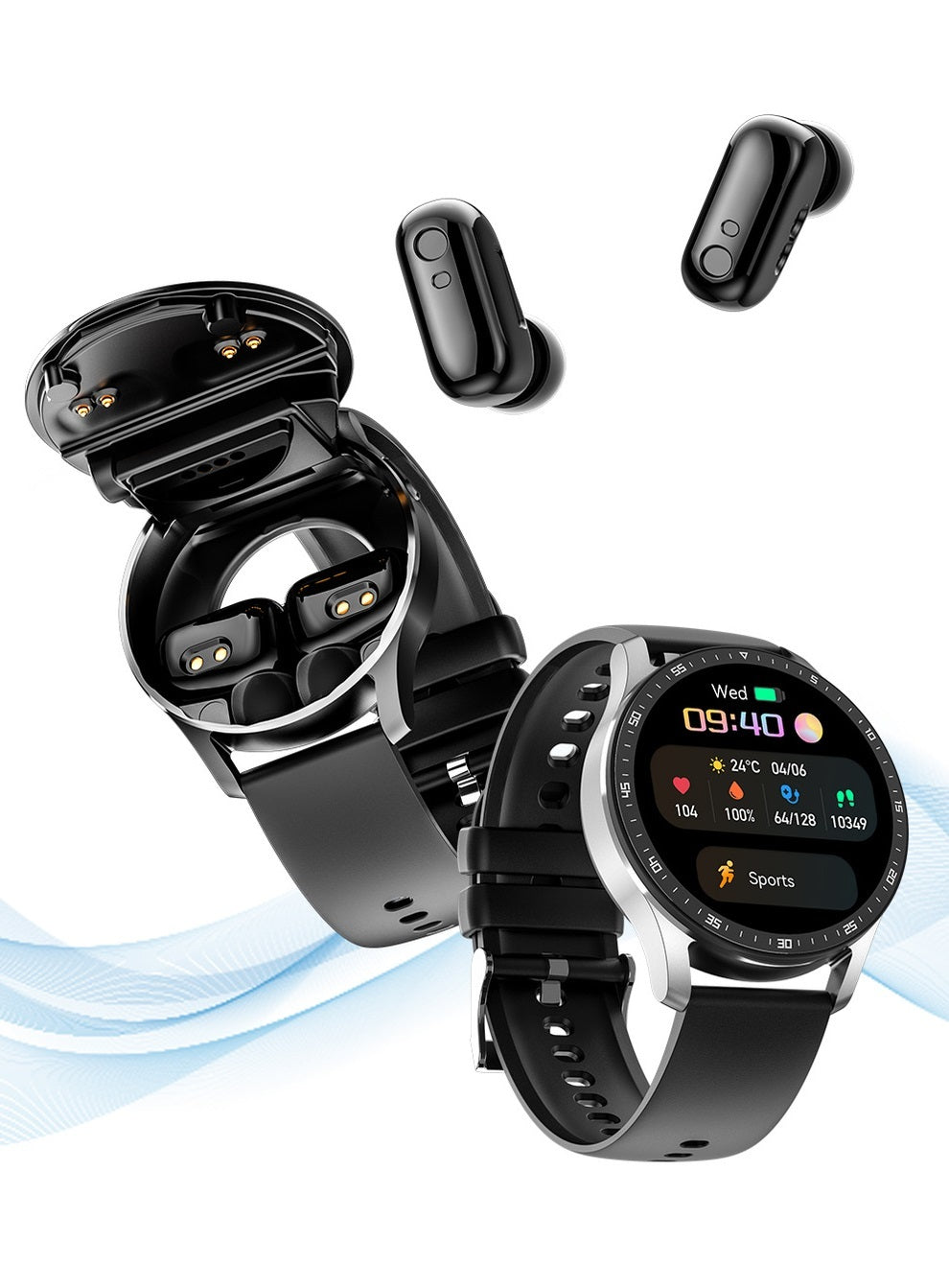 Smartwatch desain militer dengan tampilan kokoh