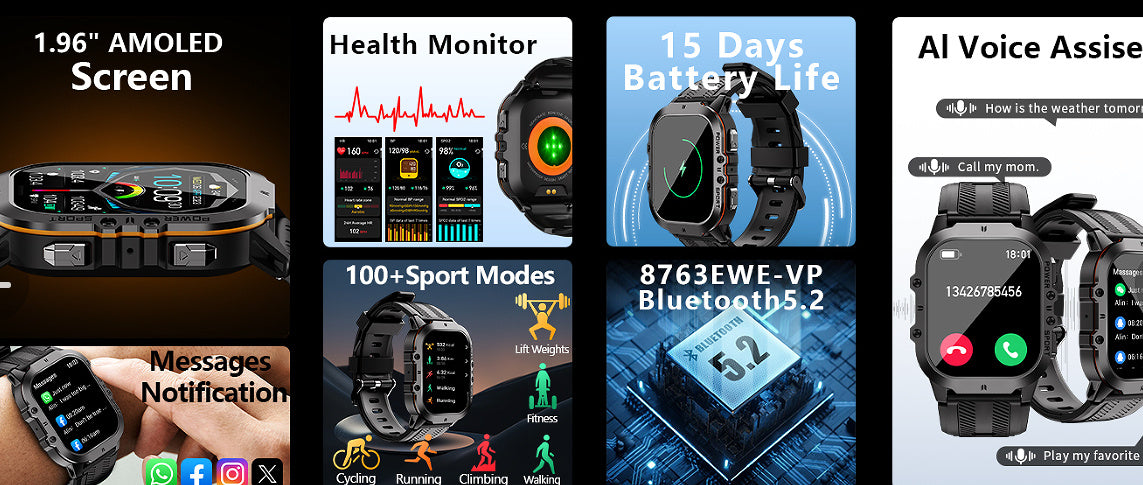 Smartwatch outdoor dengan konektivitas Bluetooth yang stabil