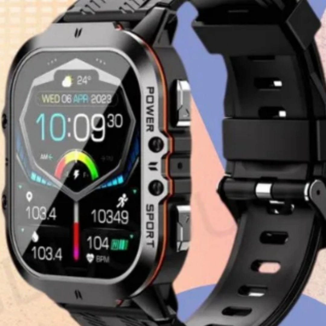 Smartwatch outdoor tangguh dengan pelacakan detak jantung untuk gaya hidup aktif