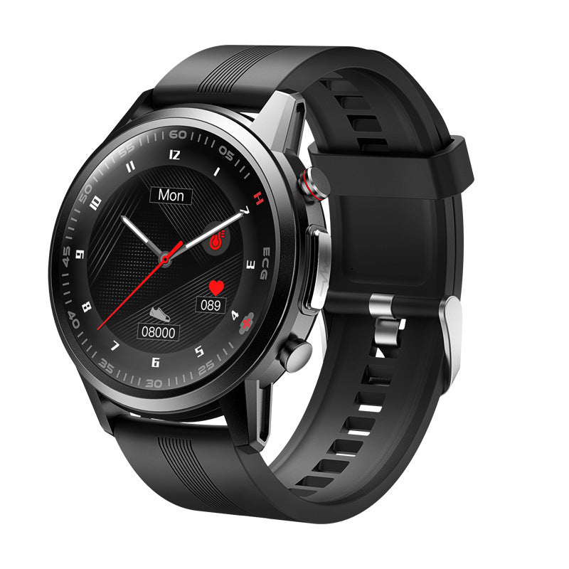 Smartwatch sporty dengan kontrol musik di pergelangan tangan