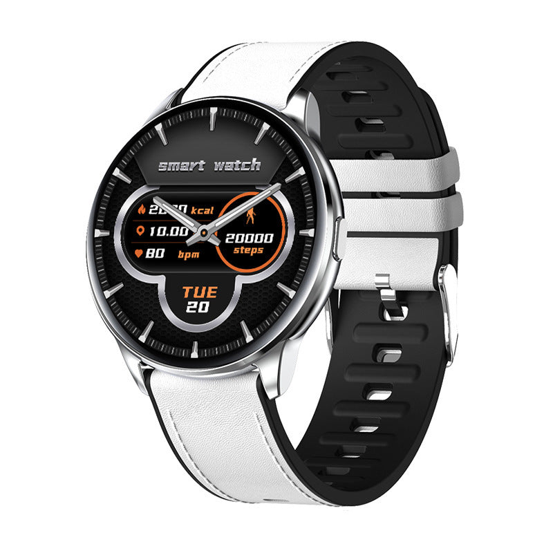smartwatch pria stylish dengan strap kulit