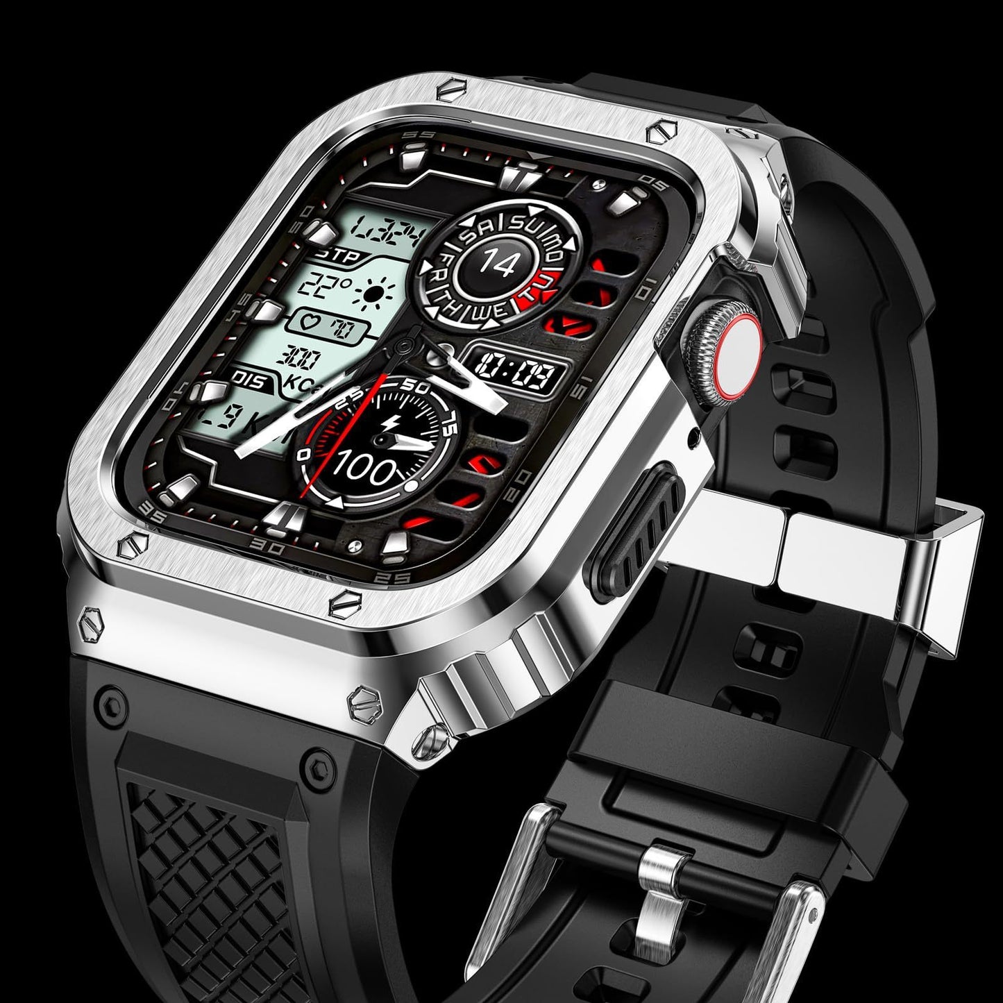 strap jam tangan dengan casing stainless pelindung