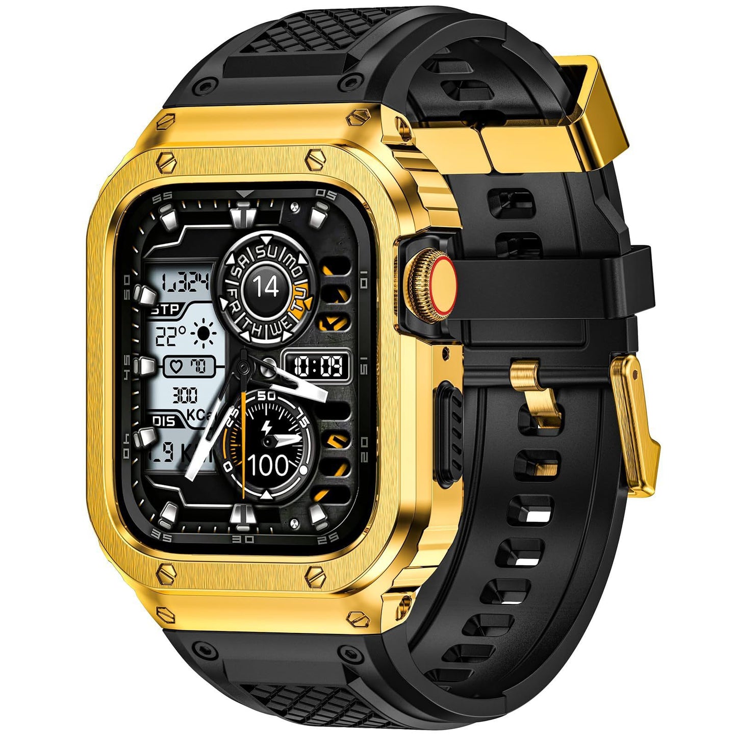 strap jam tangan kombinasi TPU dan stainless steel