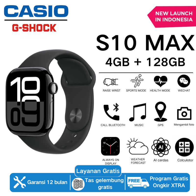 Jam tangan pria Casio dengan desain minimalis dan fungsional