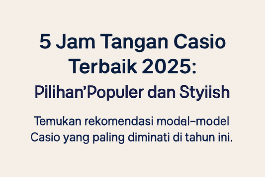 Jam tangan Casio pria tahan air dengan fitur stopwatch untuk aktivitas outdoor