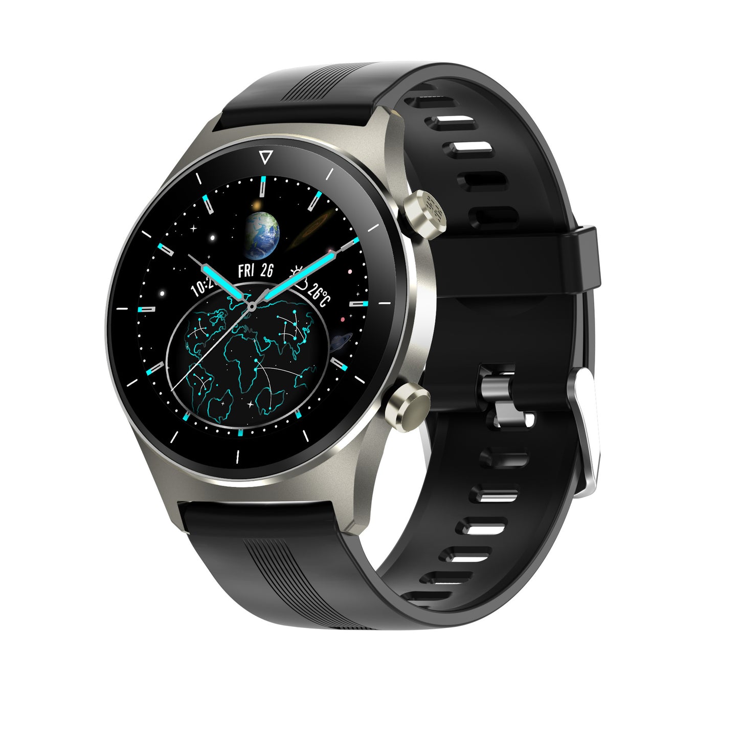 Gen 6 Smartwatch Fossil warna hitam elegan