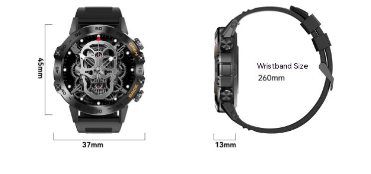 Jam tangan pintar Bluetooth call dengan mikrofon dan speaker
