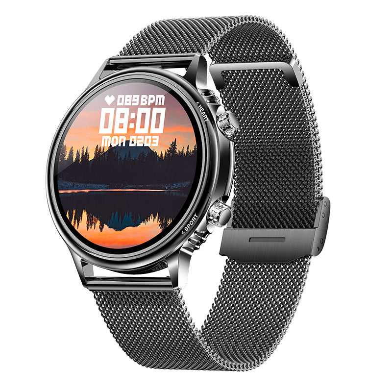 Smartwatch Olike elegan dengan desain layar dial putar