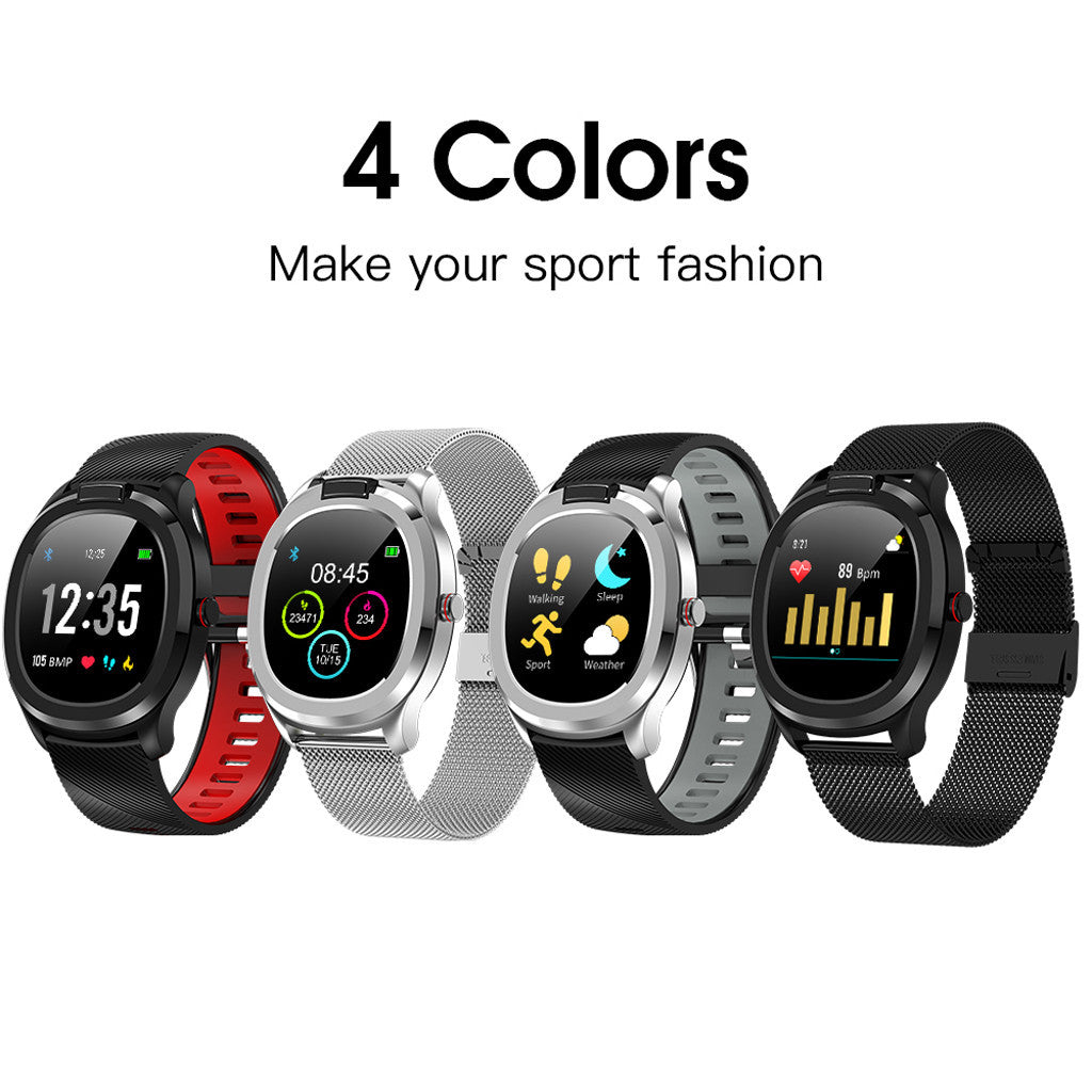 Smartwatch sport dengan pemantauan detak jantung secara real-time