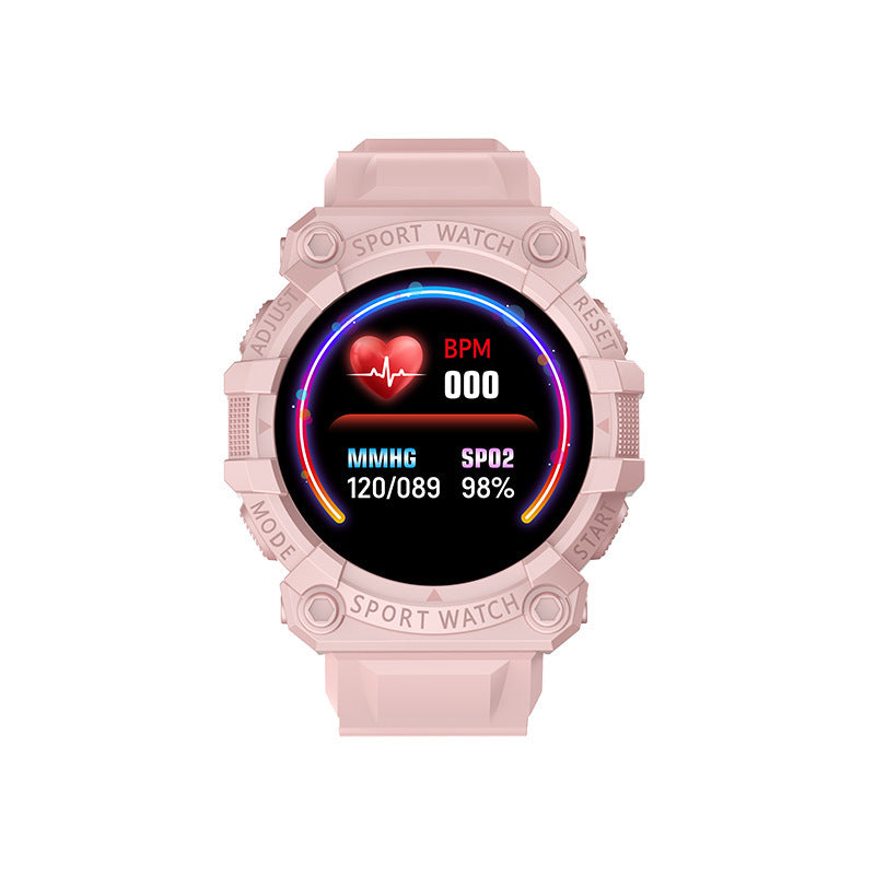 Smartwatch sport untuk pengukuran langkah harian dan kebugaran